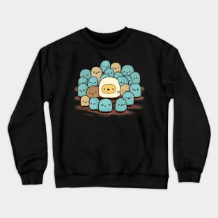 Playful Delight: Explore a World of Cool, Funny, and Cute Kawaii Monsters Crewneck Sweatshirt